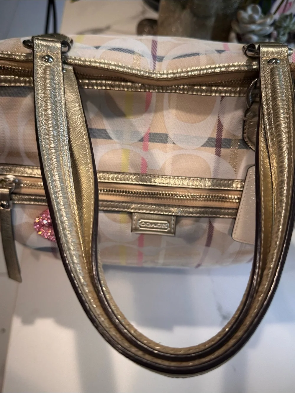 Coach shoulder tote